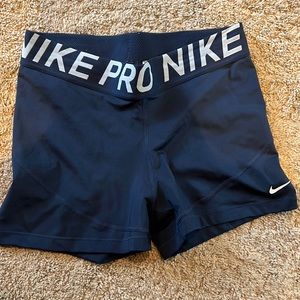 Blue like new Nike Pro shorts